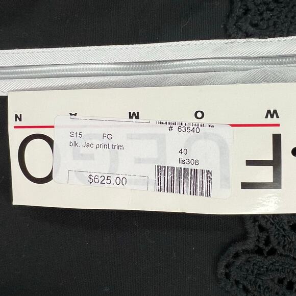 Fuego Woman Jacket Womens 8 Black Multicolor Mixed Media Full Zip Artsy Chic NEW - Picture 11 of 16